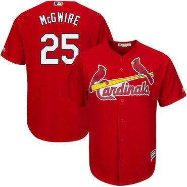 Cardinals #25 Mark McGwire Red Cool Base Stitched Youth MLB Jersey Cardinals #25 Mark McGwire Red Cool Base Stitched Youth MLB Jersey