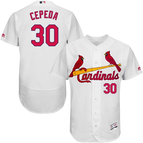Cardinals #30 Orlando Cepeda White Flexbase Authentic Collection Stitched MLB Jersey Cardinals #30 Orlando Cepeda White Flexbase Authentic Collection Stitched MLB Jersey