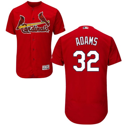 Cardinals #32 Matt Adams Red Flexbase Authentic Collection Stitched MLB Jersey