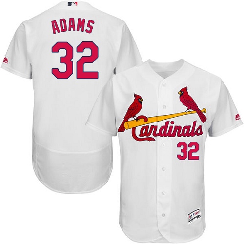 Cardinals #32 Matt Adams White Flexbase Authentic Collection Stitched MLB Jersey
