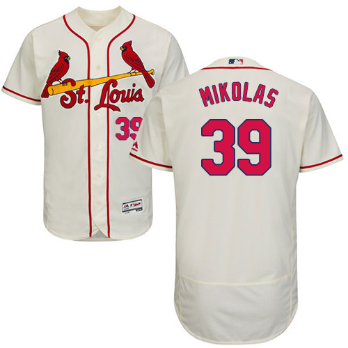 Cardinals #39 Miles Mikolas Cream Flexbase Authentic Collection Stitched Baseball Jersey Cardinals #39 Miles Mikolas Cream Flexbase Authentic Collection Stitched Baseball Jersey