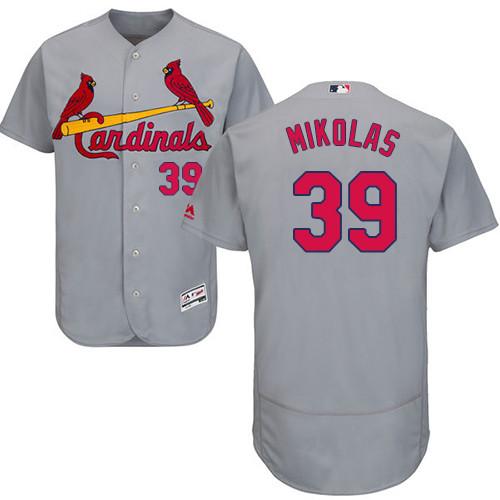 Cardinals #39 Miles Mikolas Grey Flexbase Authentic Collection Stitched Baseball Jersey Cardinals #39 Miles Mikolas Grey Flexbase Authentic Collection Stitched Baseball Jersey