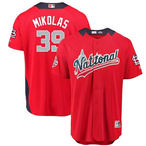 Cardinals #39 Miles Mikolas Red 2018 All-Star National League Stitched Baseball Jersey Cardinals #39 Miles Mikolas Red 2018 All-Star National League Stitched Baseball Jersey