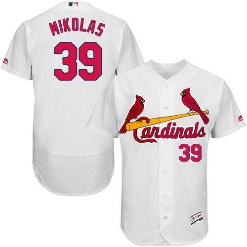Cardinals #39 Miles Mikolas White Flexbase Authentic Collection Stitched Baseball Jersey Cardinals #39 Miles Mikolas White Flexbase Authentic Collection Stitched Baseball Jersey