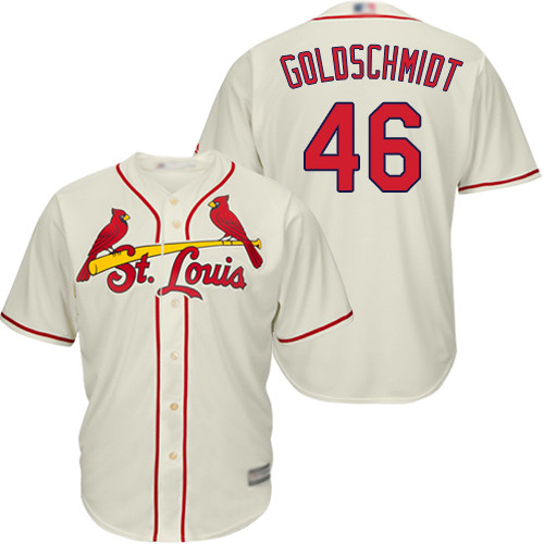 Cardinals #46 Paul Goldschmidt Cream Cool Base Stitched Youth Baseball Jersey Cardinals #46 Paul Goldschmidt Cream Cool Base Stitched Youth Baseball Jersey