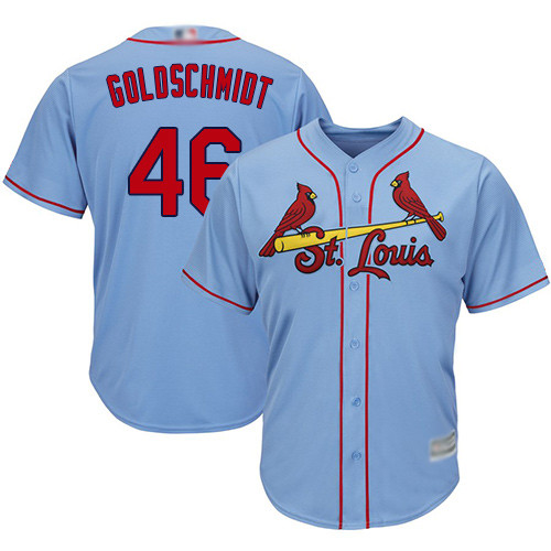 Cardinals #46 Paul Goldschmidt Light Blue New Cool Base Stitched Baseball Jersey Cardinals #46 Paul Goldschmidt Light Blue New Cool Base Stitched Baseball Jersey