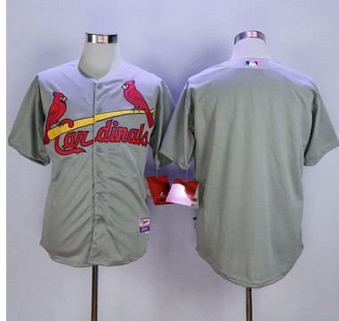 Cardinals Blank Grey Cool Base Stitched MLB Jersey