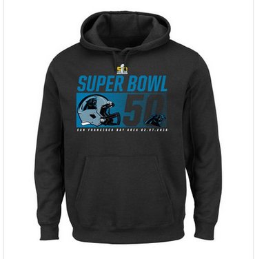 Carolina Panthers Majestic Super Bowl 50 Bound On Our Way Pullover Hoodie Black