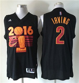 Cavaliers #2 Kyrie Irving Black 2016 NBA Finals Champions Stitched NBA Jersey