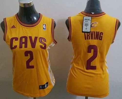 Cavaliers #2 Kyrie Irving Gold Alternate Women's Stitched NBA Jersey Cavaliers #2 Kyrie Irving Gold Alternate Women's Stitched NBA Jersey