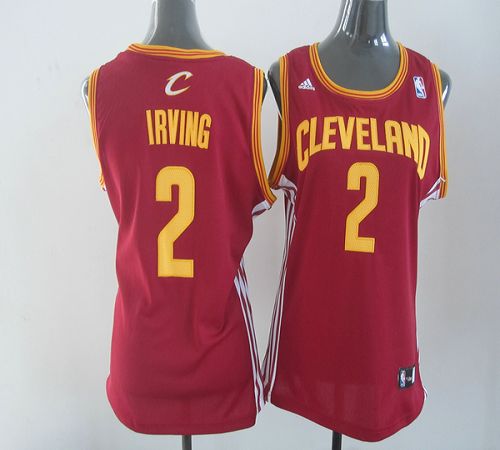 Cavaliers #2 Kyrie Irving Red Women's Road Stitched NBA Jersey Cavaliers #2 Kyrie Irving Red Women's Road Stitched NBA Jersey