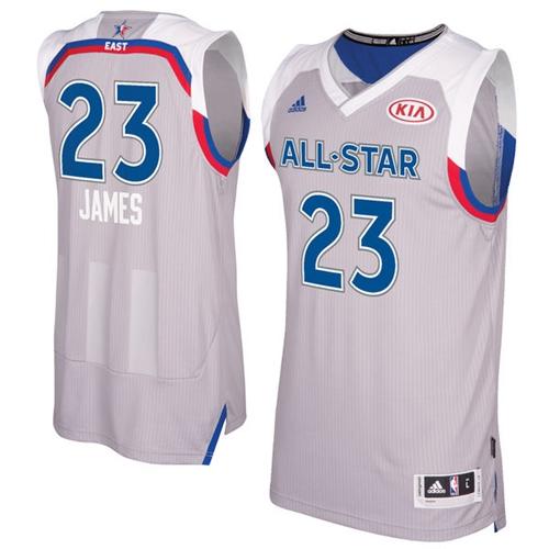 Cavaliers #23 LeBron James Gray 2017 All Star Stitched NBA Jersey Cavaliers #23 LeBron James Gray 2017 All Star Stitched NBA Jersey