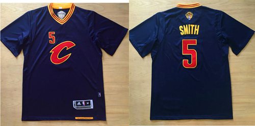 Cavaliers #5 J.R. Smith Navy Blue Short Sleeve C Stitched NBA Jersey Cavaliers #5 J.R. Smith Navy Blue Short Sleeve C Stitched NBA Jersey