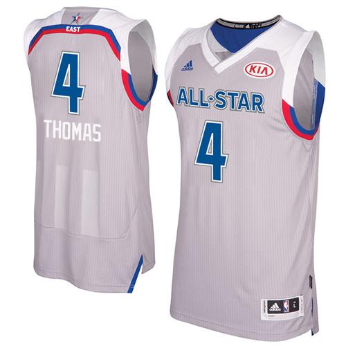 Celtics #4 Isaiah Thomas Gray 2017 All Star Stitched NBA Jersey