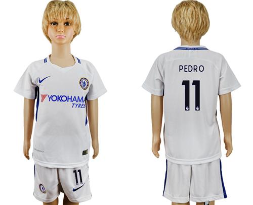 Chelsea #11 Pedro Away Kid Soccer Club Jersey Chelsea #11 Pedro Away Kid Soccer Club Jersey