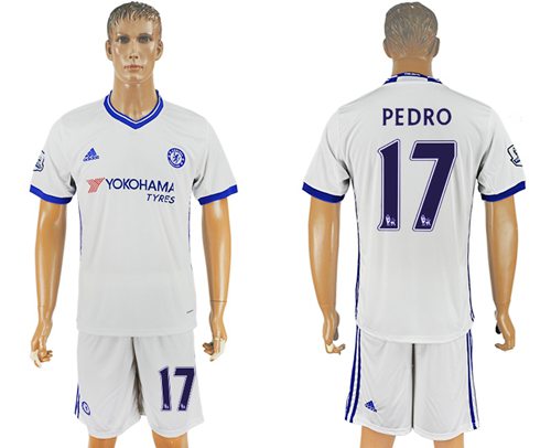 Chelsea #17 Pedro White Soccer Club Jersey Chelsea #17 Pedro White Soccer Club Jersey