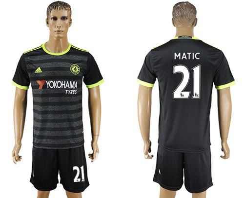 Chelsea #21 Matic Away Soccer Club Jersey