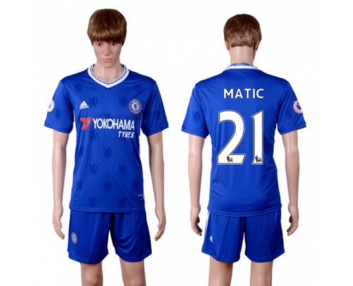 Chelsea #21 Matic Home Soccer Club Jersey Chelsea #21 Matic Home Soccer Club Jersey