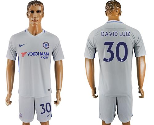 Chelsea #30 David Luiz Sec Away Soccer Club Jersey Chelsea #30 David Luiz Sec Away Soccer Club Jersey