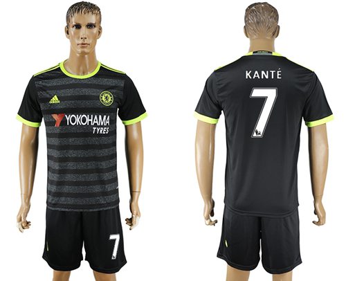 Chelsea #7 Kante Away Soccer Club Jersey Chelsea #7 Kante Away Soccer Club Jersey