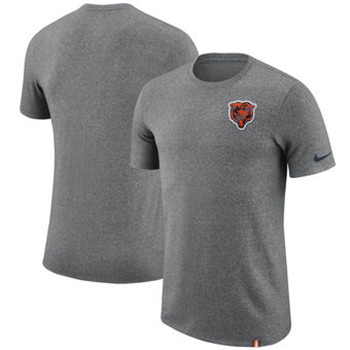 Chicago Bears Nike Marled Patch T-Shirt - Heathered Gray