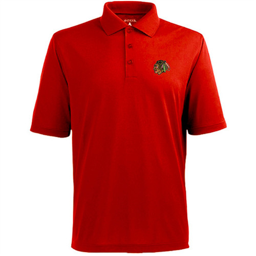 Chicago Blackhawks Antigua Pique Xtra-Lite Polo - Red