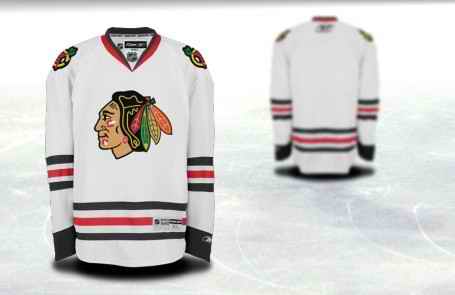 Chicago Blackhawks Men Customized White Jersey