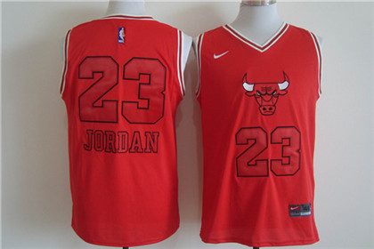 Chicago Bulls #23 Michael Jordan New Red Fashion Stitched NBA Jersey