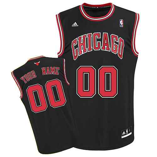 Chicago Bulls Youth Custom Black Jersey Chicago Bulls Youth Custom Black Jersey