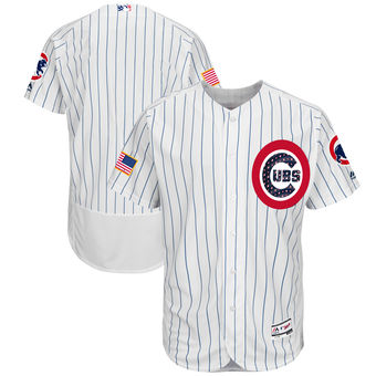 Chicago Cubs Majestic 2017 Stars & Stripes Authentic Collection FlexBase Team Jersey - White Chicago Cubs Majestic 2017 Stars & Stripes Authentic Collection FlexBase Team Jersey - White