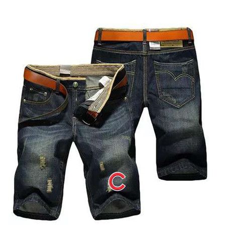 Chicago Cubs Team Logo Black NFL Jeans