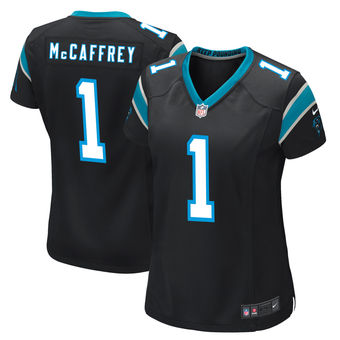 Christian McCaffrey Carolina Panthers Nike Women's 2017 Draft Pick Game Jersey - Black