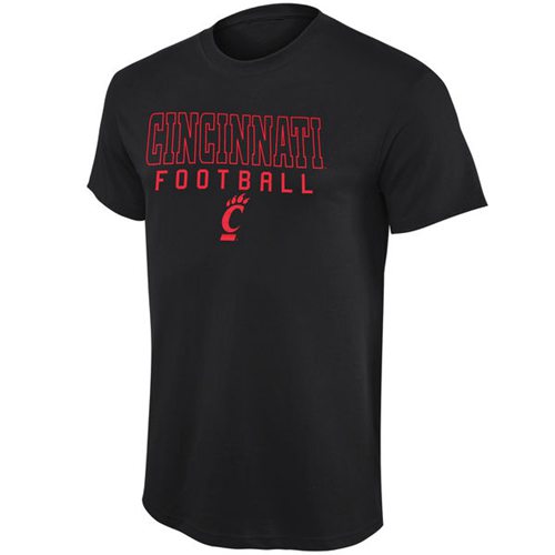 Cincinnati Bearcats Frame Football T-Shirt Black