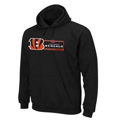 Cincinnati Bengals Majestic Critical Victory VII Pullover Hoodie Black-2
