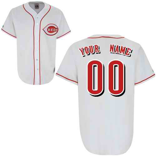 Cincinnati Reds White Man Custom Jerseys