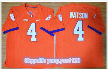 Clemson Tigers #4 Deshaun Watson Orange Limited Stitched NCAA Jersey Clemson Tigers #4 Deshaun Watson Orange Limited Stitched NCAA Jersey