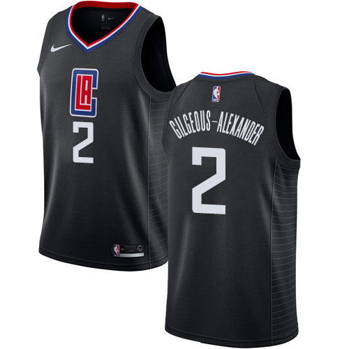 Clippers #2 Shai Gilgeous-Alexander Black Women's Basketball Swingman Statement Edition Jersey