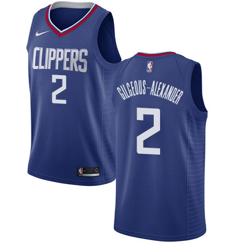Clippers #2 Shai Gilgeous-Alexander Blue Youth Basketball Swingman Icon Edition Jersey