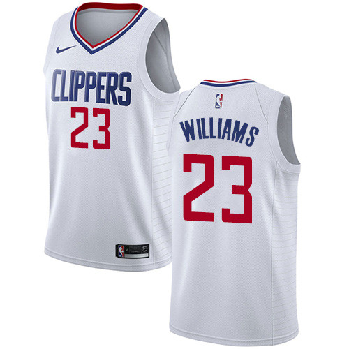 Clippers #23 Louis Williams White Youth Basketball Swingman Association Edition Jersey