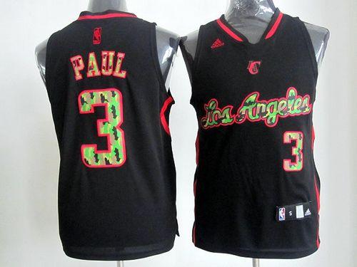 Clippers #3 Chris Paul Black Camo Fashion Stitched NBA Jersey Clippers #3 Chris Paul Black Camo Fashion Stitched NBA Jersey