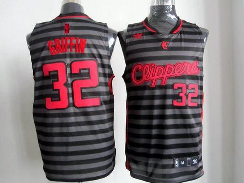 Clippers #32 Blake Griffin BlackGrey Groove Stitched NBA Jersey