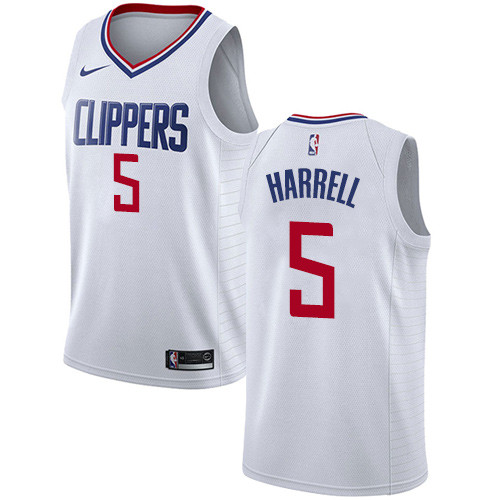 Clippers #5 Montrezl Harrell White Women's Basketball Swingman Association Edition Jersey