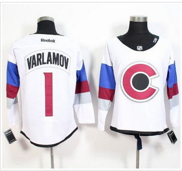 Colorado Avalanche #1 Semyon Varlamov White 2016 Stadium Series Stitched NHL Jersey