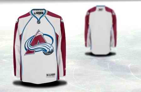 Colorado Avalanche Men Customized White Jersey