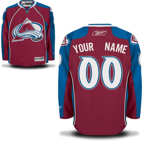Colorado Avalanche Red Men's Premier Home Reebok Custom Jersey