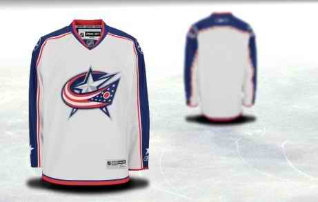 Columbus Blue Jackets Men Customized White Jersey