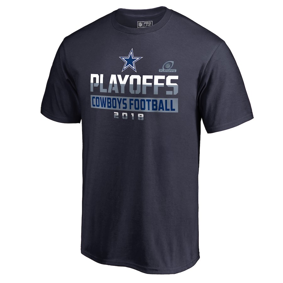 Cowboys Navy 2018 NFL Playoffs Cowboys Football 2018 Men's T-Shirt Cowboys Navy 2018 NFL Playoffs Cowboys Football 2018 Men's T-Shirt