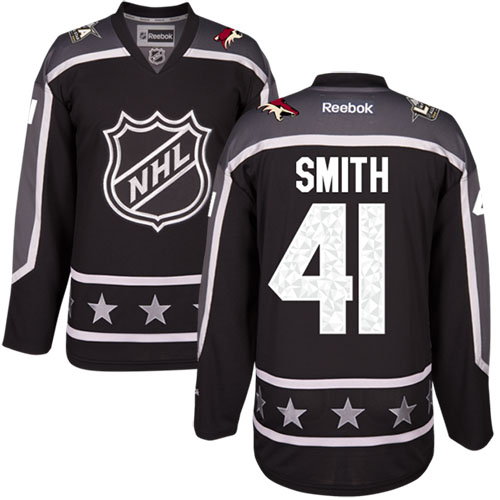 Coyotes #41 Mike Smith Black 2017 All-Star Pacific Division Women's Stitched NHL Jersey