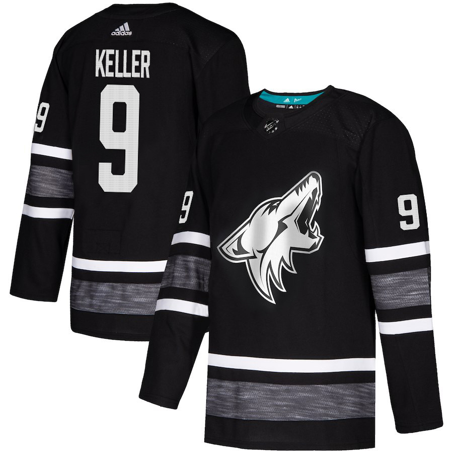 Coyotes #9 Clayton Keller Black Authentic 2019 All-Star Stitched Youth Hockey Jersey