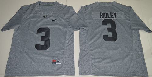 Crimson Tide #3 Calvin Ridley Gridiron Gray Limited Stitched NCAA Jersey Crimson Tide #3 Calvin Ridley Gridiron Gray Limited Stitched NCAA Jersey
